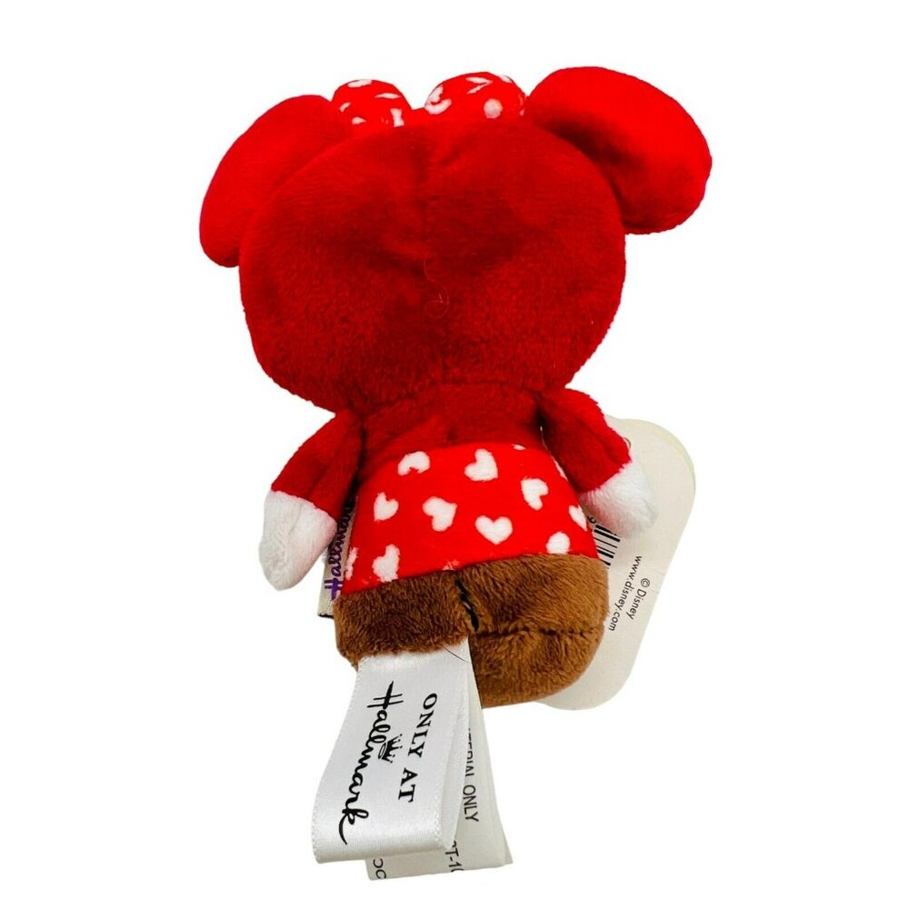 Hallmark Itty Bittys Minnie Mouse Plush Happy Hearts Lot of 2 Valentine Disney - Picture 3 of 9